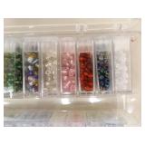 Lot of Vintage Beads and Bead Making Supplies, Tools etc.