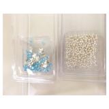 Lot of Vintage Beads and Bead Making Supplies, Tools etc.