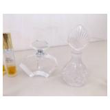 Lot of Full Sized Vintage etc. Crystal etc. Perfume Bottles