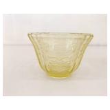 Lot of Amber Federal Depression Glass Cups and Saucers, Creamer and Sugar etc.