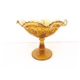 Large 10" Amber Imperial Glass etc. Compote etc.