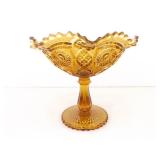 Large 10" Amber Imperial Glass etc. Compote etc.