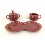 Lot of Vintage Misc Fiesta Ware Dishes, Plates, Pitcher, etc.