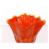 Lot of Vintage L.E. Smith, Fenton, etc. Amberina Glass