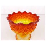 Lot of Vintage L.E. Smith, Fenton, etc. Amberina Glass