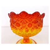 Lot of Vintage L.E. Smith, Fenton, etc. Amberina Glass