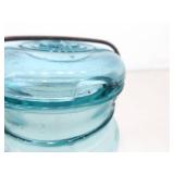 Lot of Lidded etc. Vintage Blue Ball Wire Mason Jars