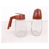 Lot of Vintage Glass Syrup etc. Pourers