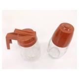 Lot of Vintage Glass Syrup etc. Pourers