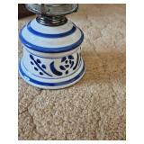 Blue Swiss Oil Lamp