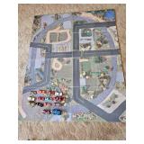 Fold Up Road Mat and toy cars