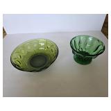 Vintage Bartlett Collins Bowl and Anchor Hocking bowl