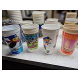 Vintage Plastic Advertising Cups