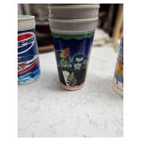 Vintage Plastic Advertising Cups