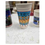 Vintage Plastic Advertising Cups