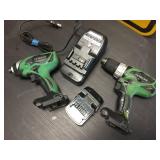 Hitachi 18B Cordless Impact & Drill Driver Set