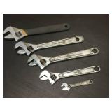 5 Crescent Type Wrenches - Diamond - Proto - Kraftig - Workforce