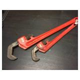 (2) Ridgid Hex Pipe Wrenches 1 to 2 & 5/8 to 1 1/4