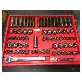 Like New Craftsman 1/ - 3/8 - 1/2 Sockets - Wrenches - Screwdriver Set