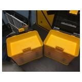 2 Plastic Organizer Tray - Tool Boxes - Nice - Missing a Couple Trays