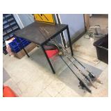 3 Vintage Fishing Rods/Reels - Johnson - Shimano - Shakespear