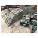 Havahart Live Trap 7 x 7 x 24 & Solar Animal Repellers