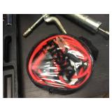 Toolbox - Jumper Cables - Socket Set - Grease Gun