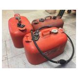 3 OMC Johnson/Evinrude Outboard Motor Gas Cans