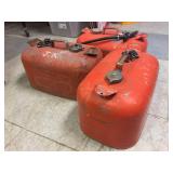 3 OMC Johnson/Evinrude Outboard Motor Gas Cans