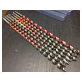 (7) Milwaukee 18" Auger Bits - Used but Usable