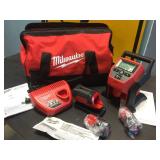 Brand New Milwaukee M12 Cordless Compact Inflator & Flood Light Set