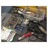 4 Dremel/Type Tools with a bunch of bits