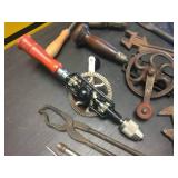 Vintage Hand Tools - Drills - Brace - Files