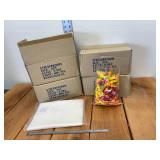 5 Cases, 6"x8", 2 mil, Clear, Plastic Bags, Open Top, 1,000 Bags per Case Total 5,000 Bags in This Lot, Item #PB20608