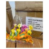 3 Cases Total , (1) 3"x3", (1) 2"x3", & (1) 4"x4" 2 mil, Clear, Plastic Bags, All Open Top, 1,000 Bags per Case Total 3,000 Bags in This Lot, Items #PB20303, PB20203 & PB20404