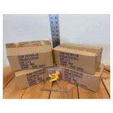 4 Cases, 3"x3", 2 mil, Clear, Plastic Bags, Zip Lock Top, 1,000 Bags per Case Total 4,000 Bags in This Lot, Item #CZ20303