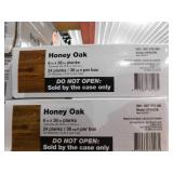 TrafficMaster Honey Oak 4 MIL x 6 in. W x 36 in. L Peel and Stick Water Resistant Luxury Vinyl Plank Flooring (576 sqft)