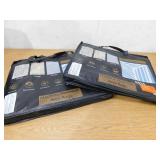 (2) MSI Illusion 60 in. x 84 in. Blue Polyester Cotton Geometric Indoor Area Rug