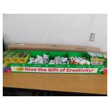 48" Combo Bin Tray with Crayons, model magic & Paint - Retail Display