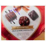 Russell Stover Valentines Heart Assorted Chocolates Candy Lot of 5 Boxes.