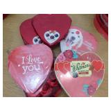 Russell Stover Valentines Heart Assorted Chocolates Candy Lot of 5 Boxes.