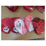 Russell Stover Valentines Heart Assorted Chocolates Candy Lot of 5 Boxes.