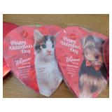 Russell Stover Valentines Heart Assorted Chocolates Candy Lot of 5 Boxes.