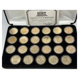 25pc Collection of Sacagawea & Native American Dollars from 2000-2022