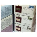 75pc Collection of 1st Day Issue 24k Gold Plated Stamps