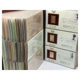 75pc Collection of 1st Day Issue 24k Gold Plated Stamps