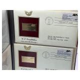 75pc Collection of 1st Day Issue 24k Gold Plated Stamps