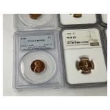 Complete 16pc Graded Set of Modern Era (1936-1958) Proof Wheat Cents!!