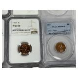 Complete 16pc Graded Set of Modern Era (1936-1958) Proof Wheat Cents!!