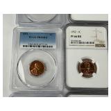 Complete 16pc Graded Set of Modern Era (1936-1958) Proof Wheat Cents!!